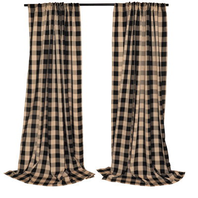 Burberry Inspired Curtains Plaid | Wayfair